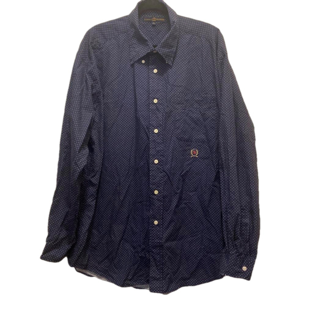 Men's Tommy Hilfiger Blue & White Button Down Shirt XL